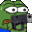 Лягуха стреляет :страх: :страх:
